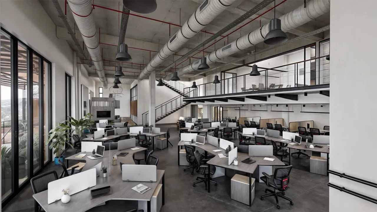 Open workspace — design visualisation