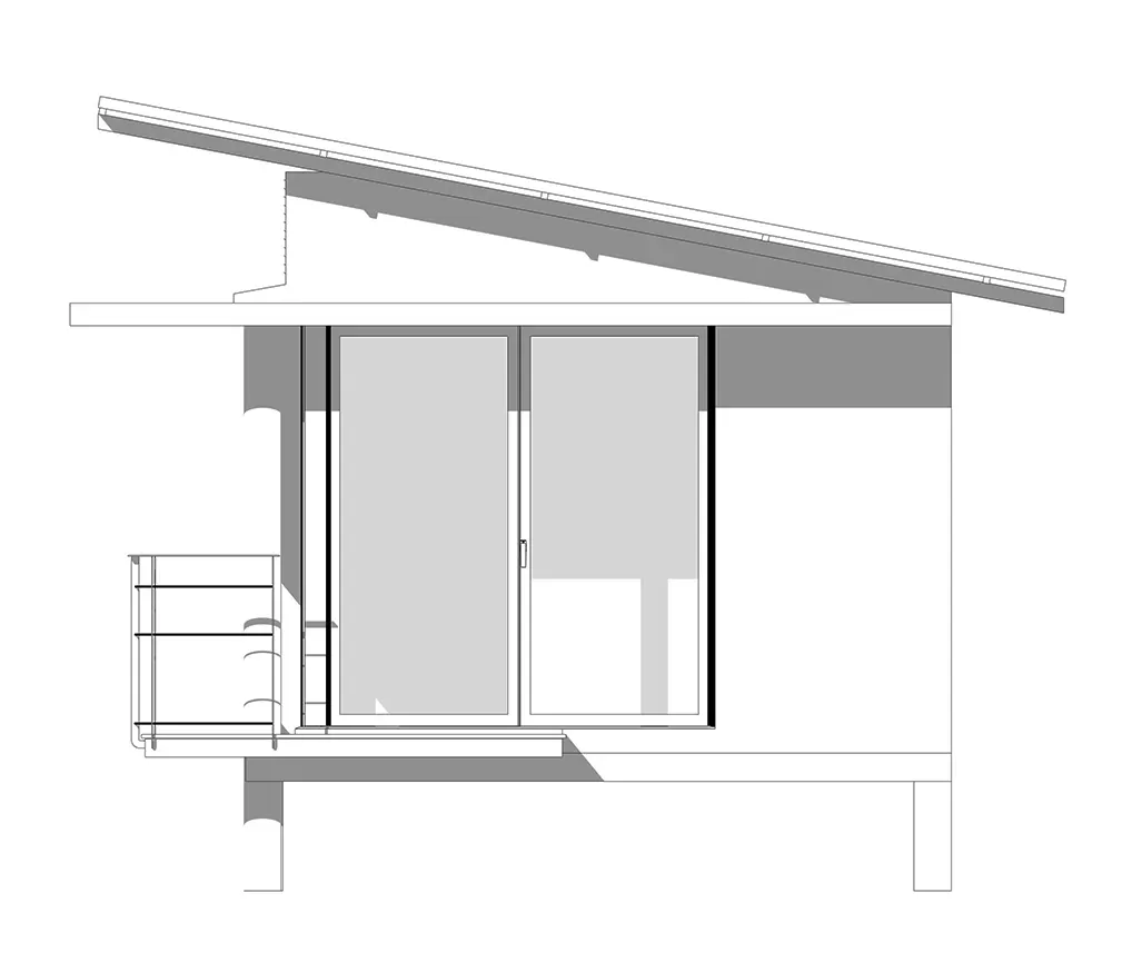 Cottage side elevation
