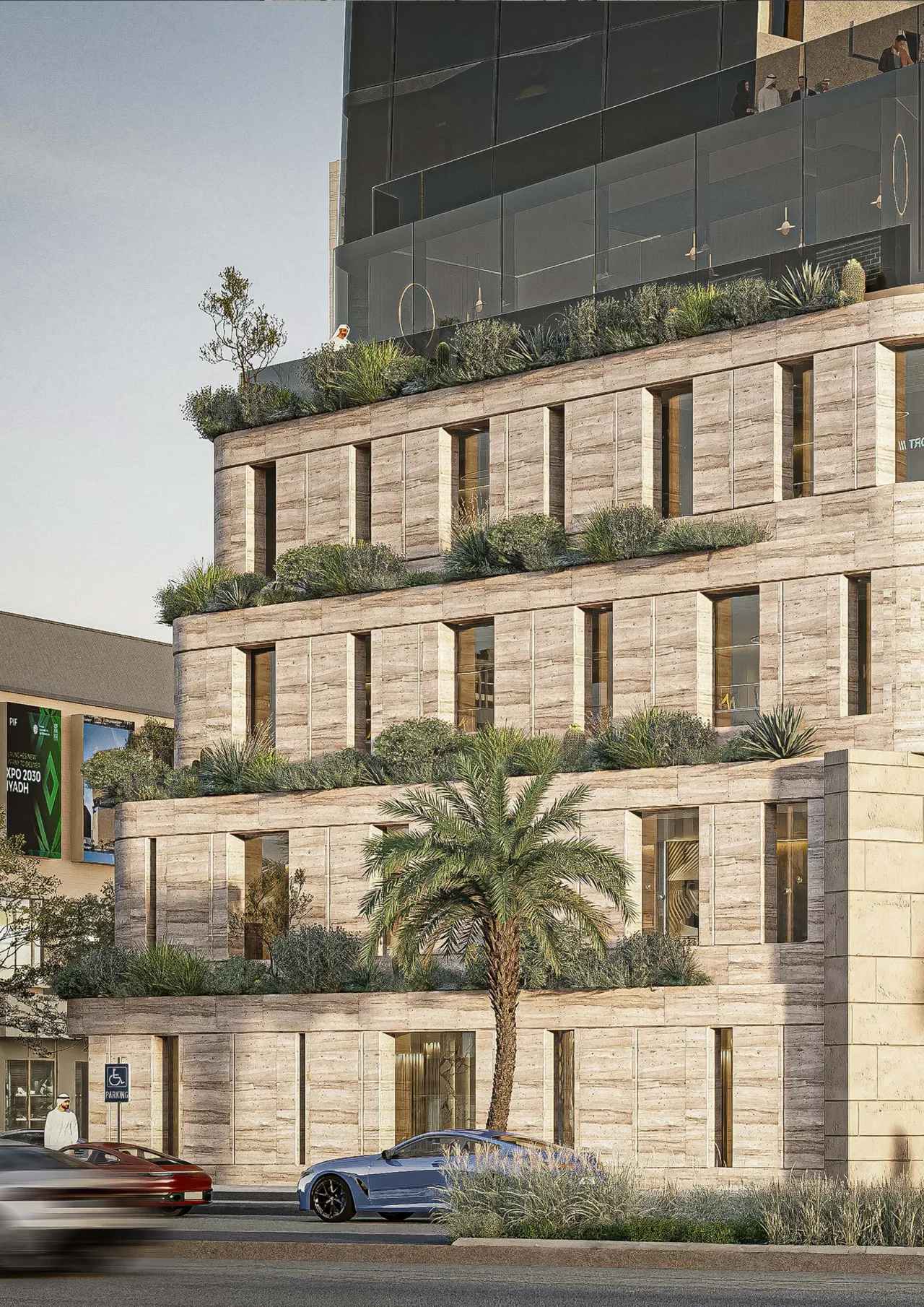 Planted terraces